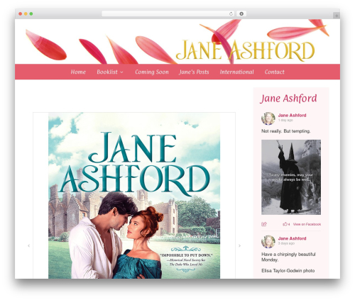 GeneratePress WordPress theme - janeashford.com