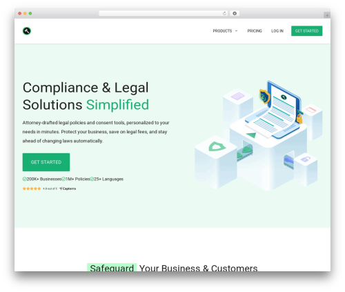 GeneratePress WordPress website theme - websitepolicies.com
