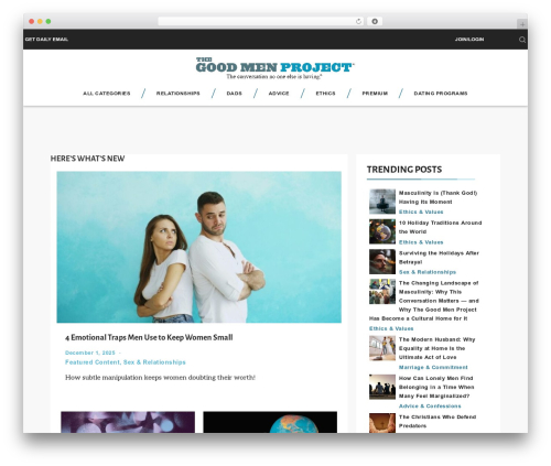 Genesis theme WordPress - goodmenproject.com Genesis theme WordPress - goodmenproject.com