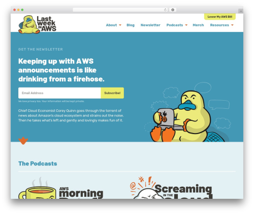 Genesis WordPress news theme - lastweekinaws.com Genesis WordPress news theme - lastweekinaws.com