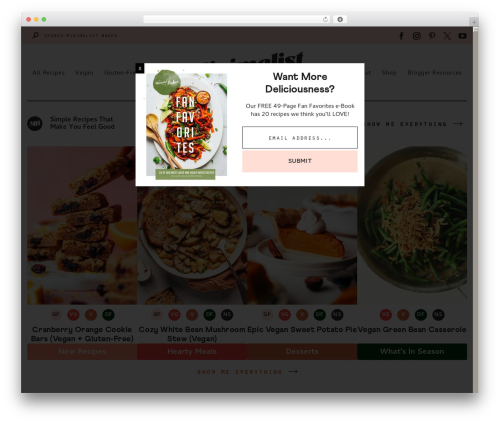 Genesis WP theme - minimalistbaker.com Genesis WP theme - minimalistbaker.com