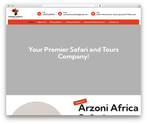 Gowilds business WordPress theme - arzoniafricasafaris.com
