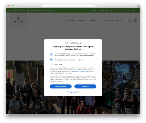 Gowilds WordPress theme - likya.org