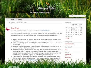 Greener Side best WordPress theme