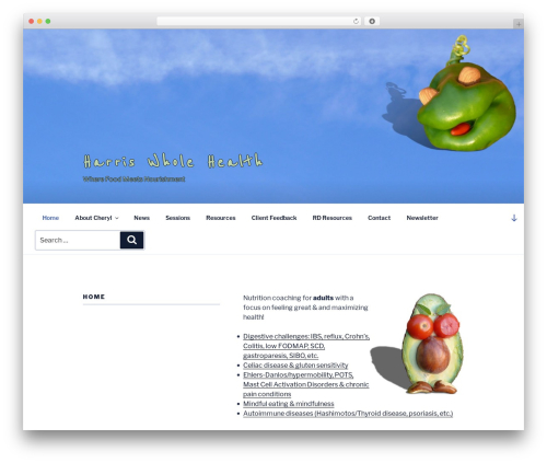 Harris Whole Health 2017-based food WordPress theme - harriswholehealth.com