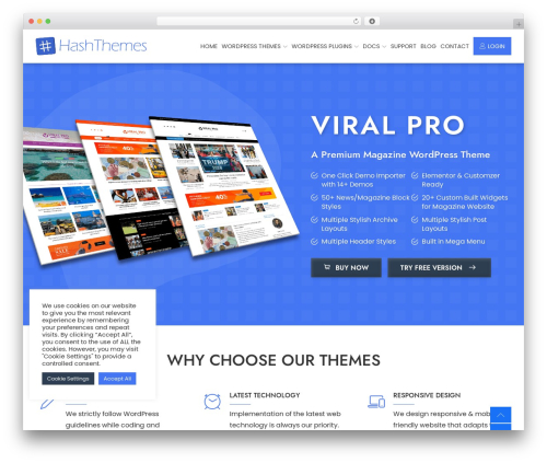 CookieYes | GDPR Cookie Consent & Compliance Notice (CCPA Ready) (cookie-law-info) free WordPress plugin - hashthemes.com