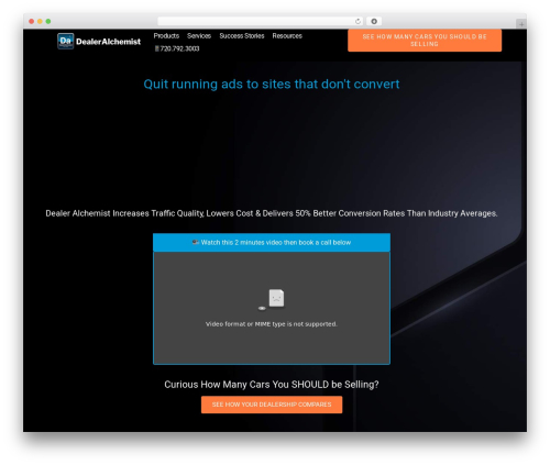 Hello Elementor automotive WordPress theme - dealeralchemist.com