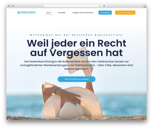 Hello Elementor best free WordPress theme - robinsonliste.de