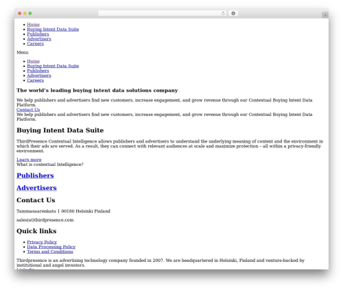 Hello Elementor business WordPress theme - thirdpresence.com
