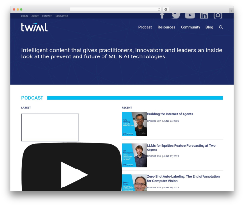 Hello Elementor Child best WordPress theme - twimlai.com