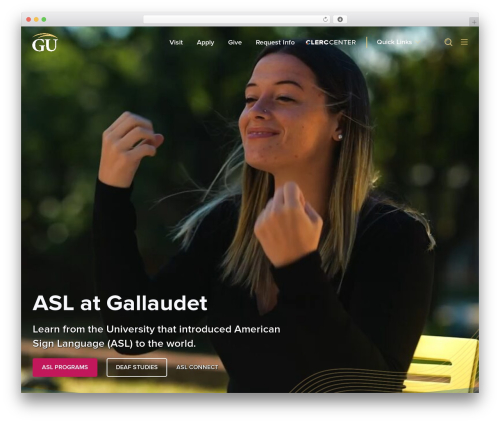 Hello Elementor free WordPress theme - gallaudet.edu