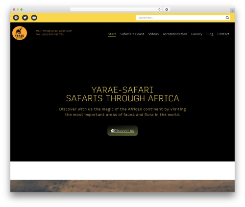 Hello Elementor free WP theme - yarae-safari.com
