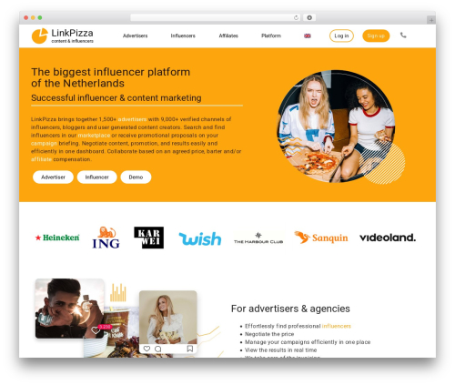 Hello Elementor WordPress theme free download - linkpizza.com