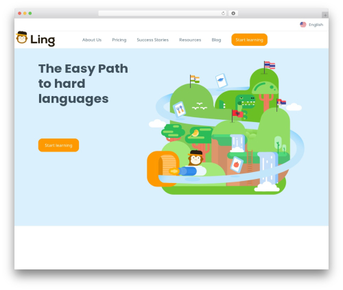 Hello Elementor WordPress theme design - ling-app.com