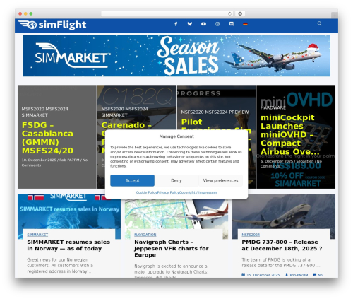 Complianz – GDPR/CCPA Cookie Consent (complianz-gdpr) free WordPress plugin - simflight.com Complianz – GDPR/CCPA Cookie Consent (complianz-gdpr) free WordPress plugin - simflight.com