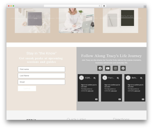Hello Elementor WordPress theme image - tracygabbard.com