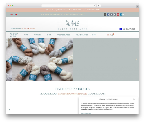 Hello Elementor WordPress theme - alongavecanna.com