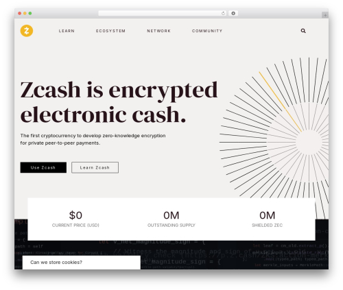 Hello Elementor WordPress theme - z.cash