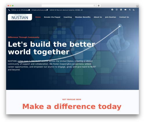 Hello Elementor WordPress theme - nustianusa.org