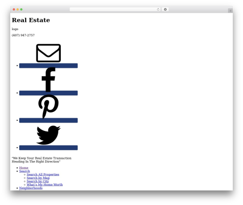 IDXCentral real estate theme WordPress - floridainmotionrealty.com