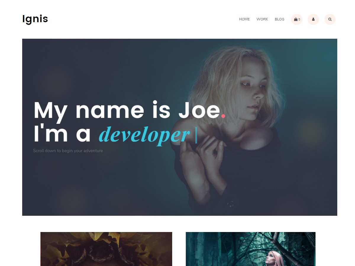 Ignis best free WordPress theme