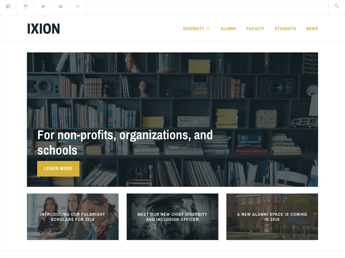 Ixion WordPress theme free download by Automattic