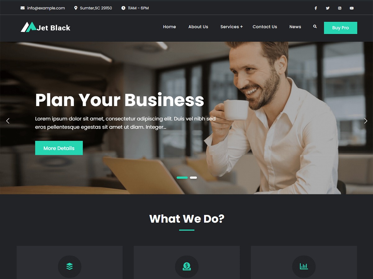 jetBlack premium WordPress theme