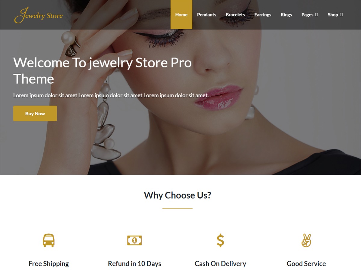 Jewelry Store WordPress ecommerce theme