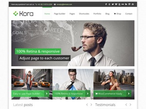 Kora WordPress theme by Muffin group
