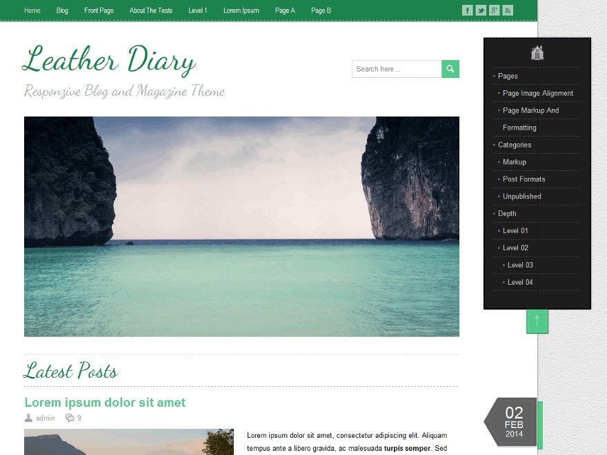 LeatherDiary WordPress ecommerce theme