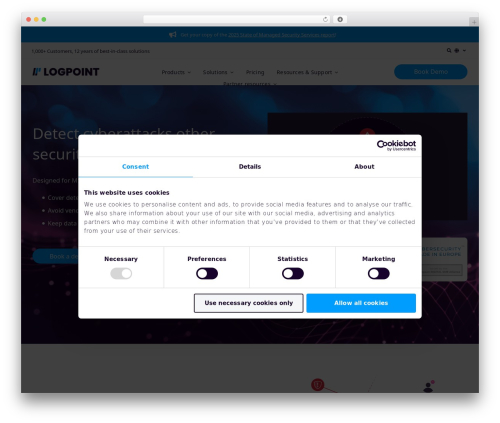 LogPoint WordPress theme - logpoint.com