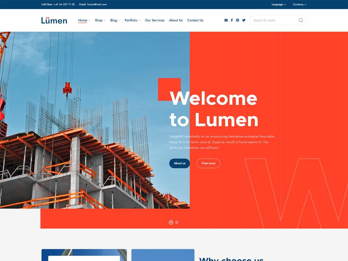 Lumen WP theme by XTemos
