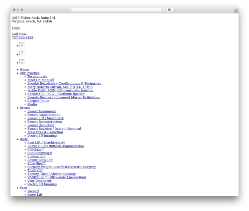 Mancoll Theme WordPress theme - mancollplasticsurgery.com