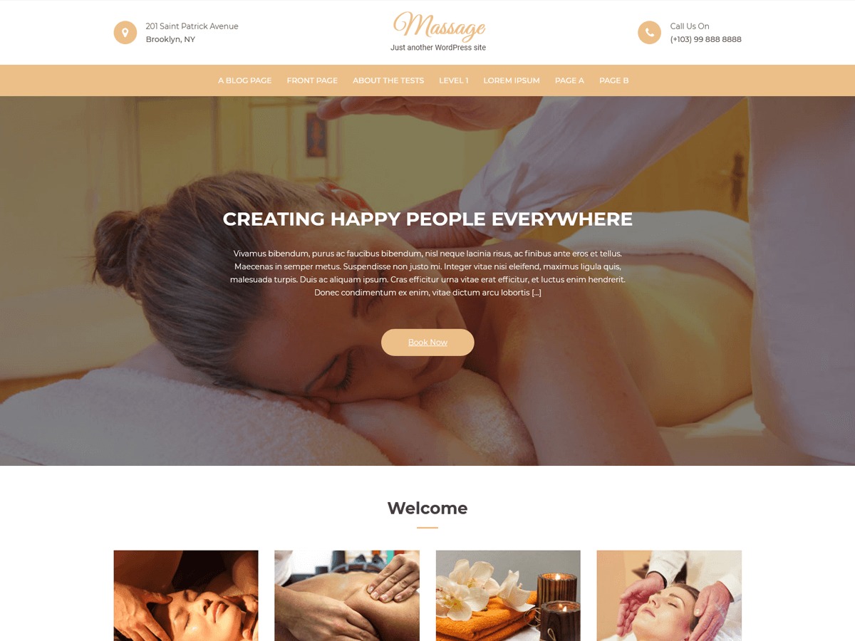Massage Clean WordPress ecommerce theme