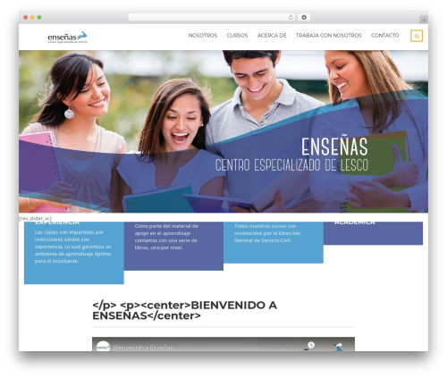 Master Study WordPress theme - ensenascr.com
