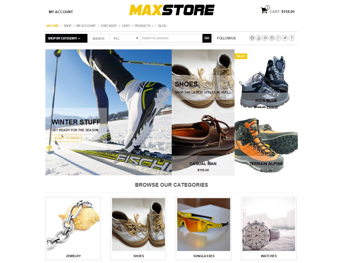 MaxStore PRO WordPress ecommerce theme