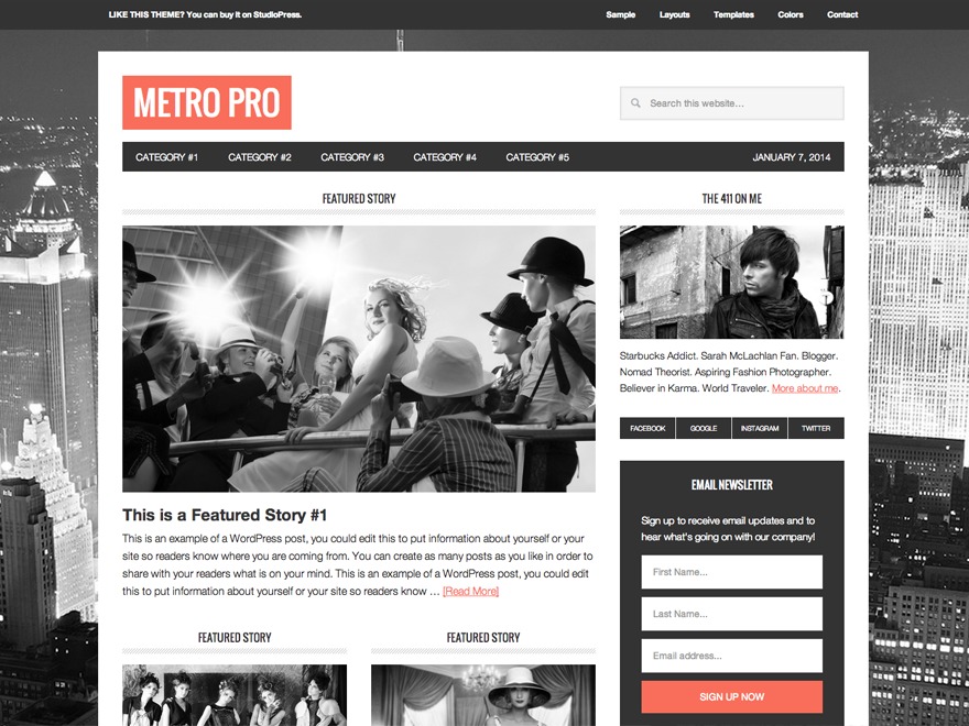 Metro Pro Theme best WordPress theme by StudioPress