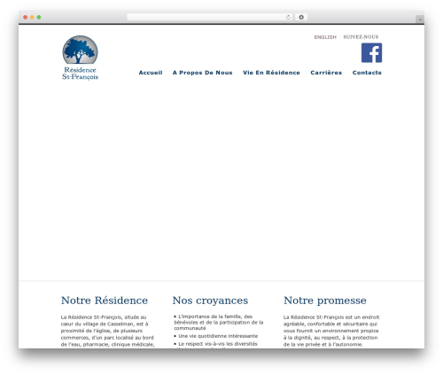 Nevada WordPress theme - residencestfrancois.ca
