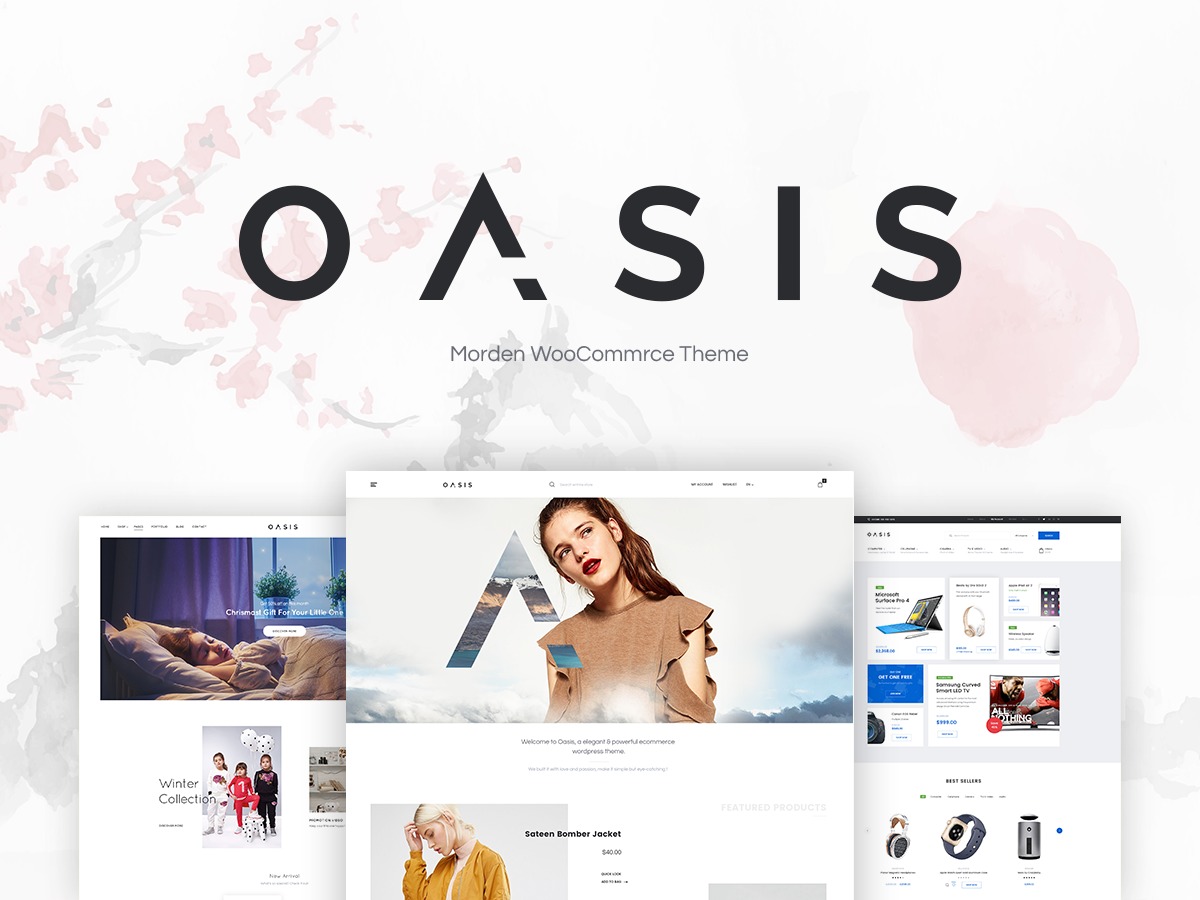 Oasis premium WordPress theme