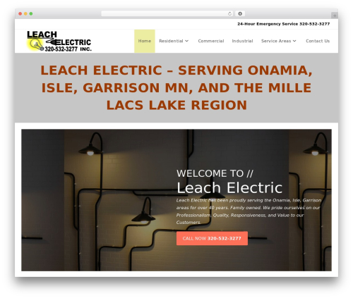 OceanWP best free WordPress theme - leachelectric.com