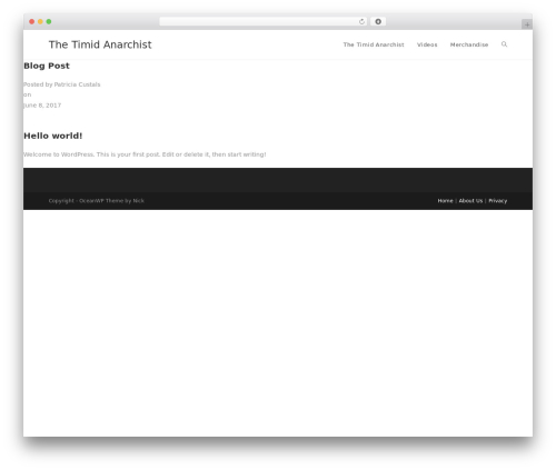 OceanWP free WordPress theme - timidanarchist.com