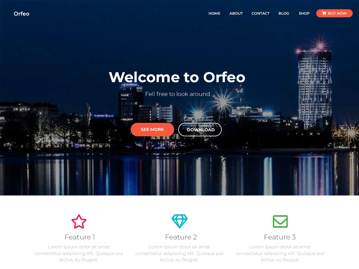 Orfeo WordPress ecommerce theme by ThemeIsle