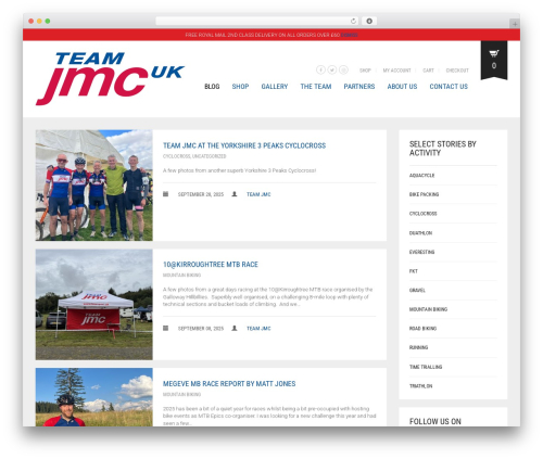 Oxygen WordPress theme - teamjmc.uk