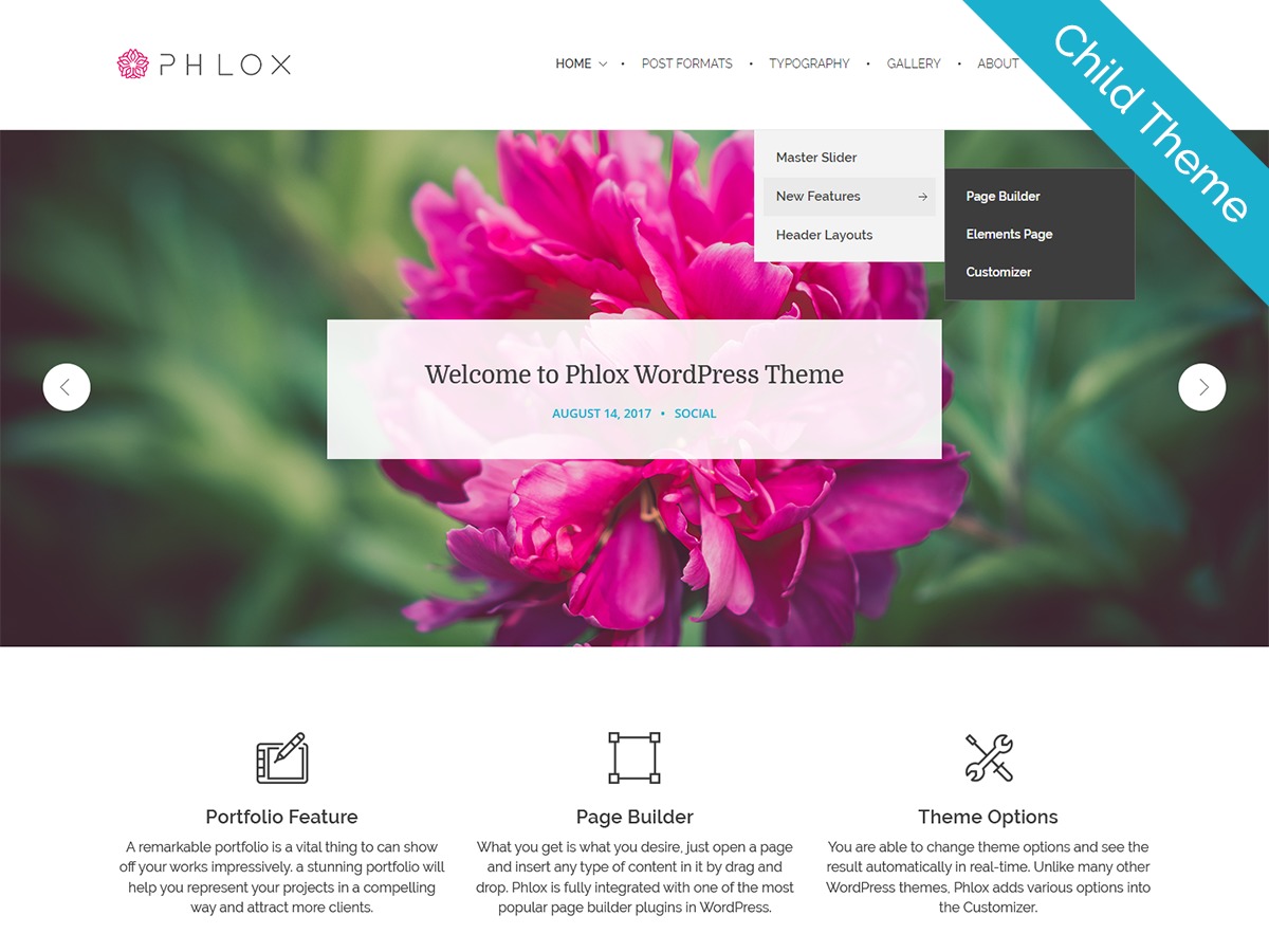 Phlox Pro Child best WordPress theme