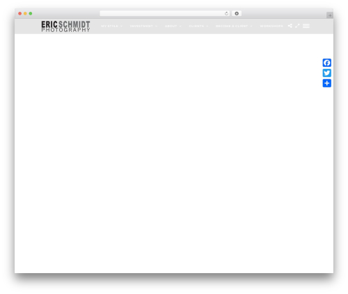 Photography WordPress gallery theme - ericschmidt-photography.com