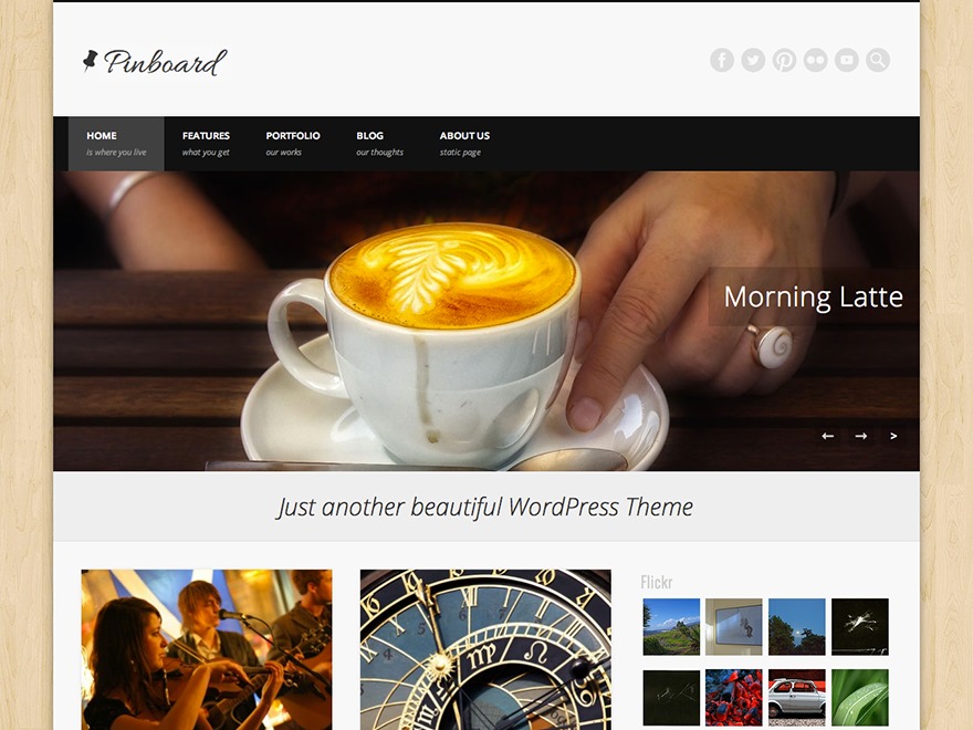 Pinboard WordPress video theme