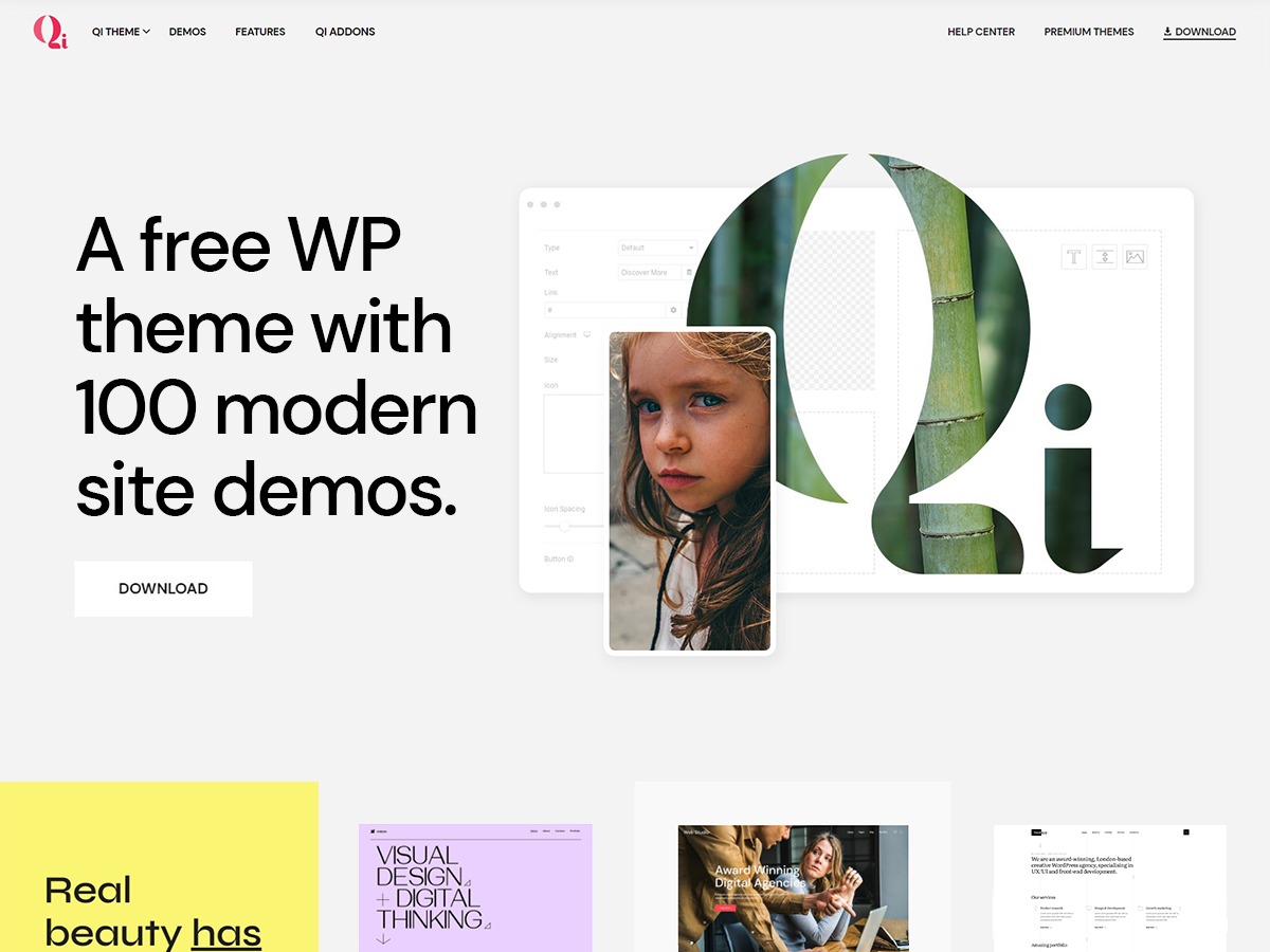 Qi Child WordPress portfolio theme by Qode Interactive