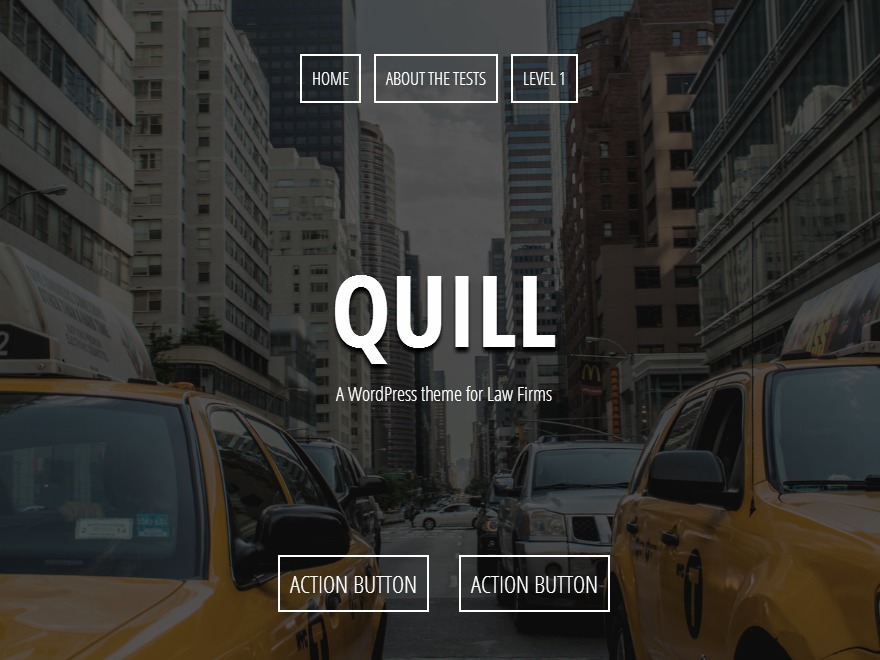 Quill WordPress theme for business by aThemes