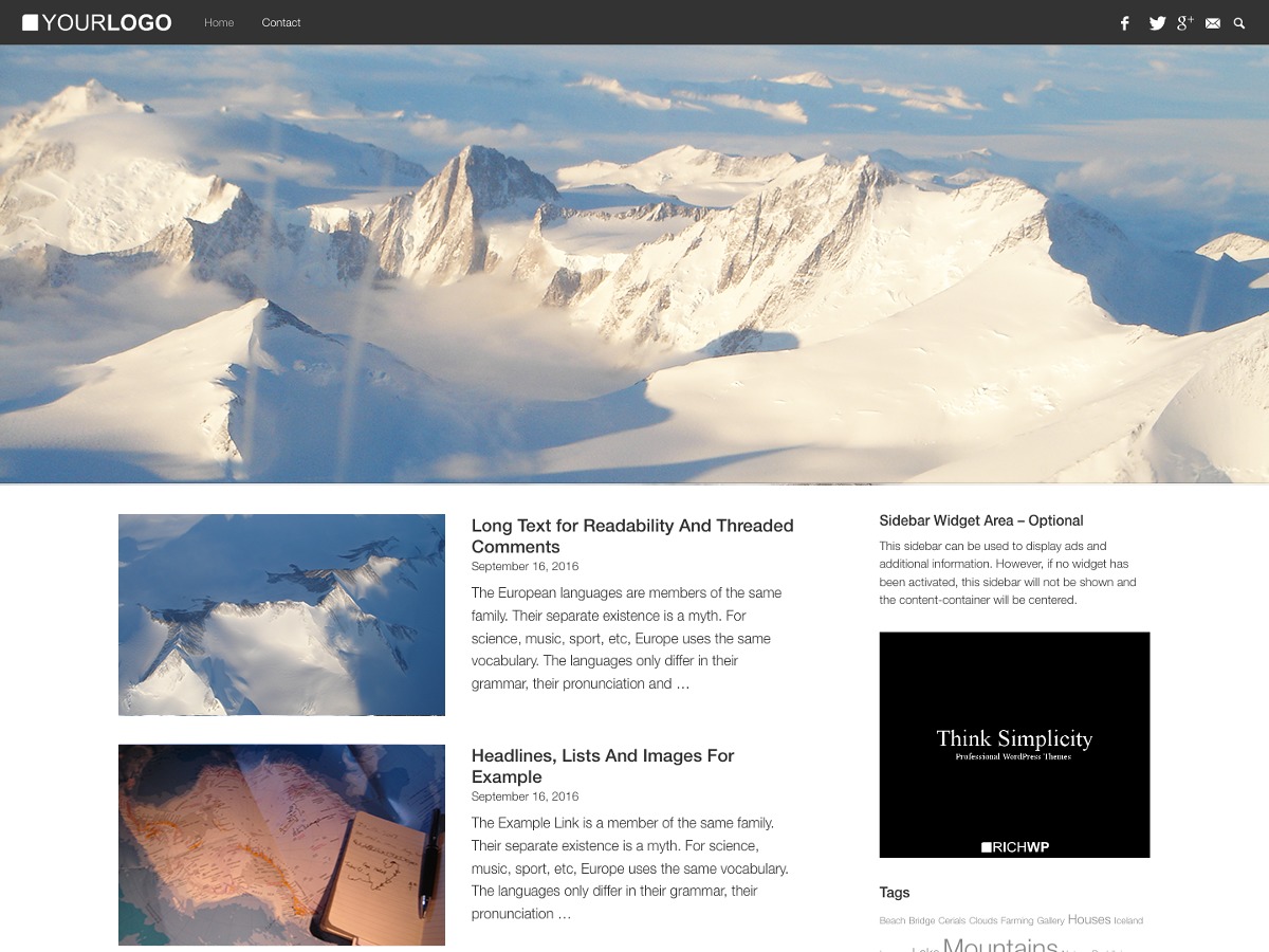 RichMasterXS free WordPress theme