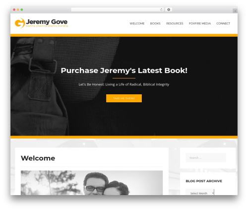 Rocked free WP theme - jeremygove.com